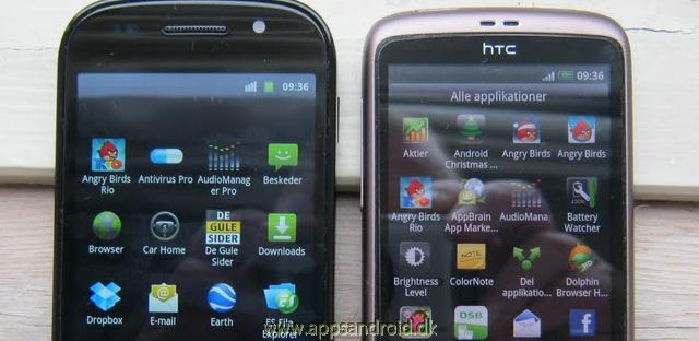 Google Nexus S vs HTC Desire test