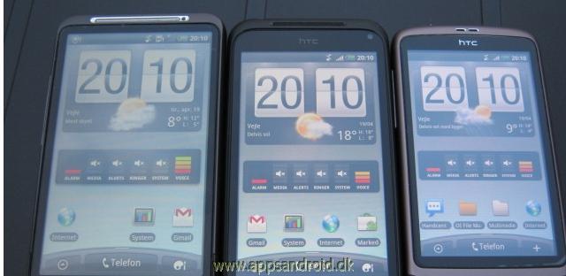 HTC Desire HD vs HTC Incredible S vs HTC Desire test