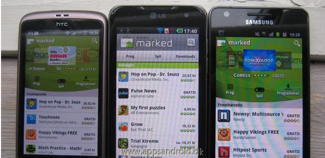 HTC Desire vs LG Optimus 2X vs Samsung Galaxy S 2 skrmtest