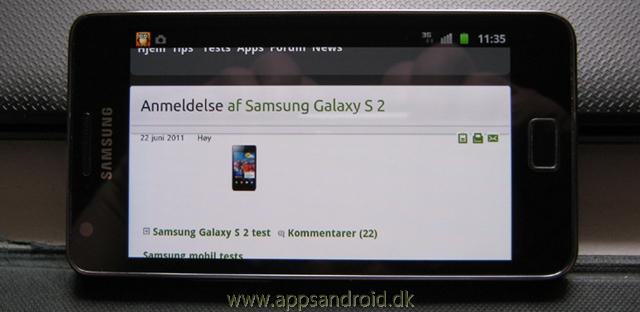 Samsung Galaxy S 2 anmeldelse