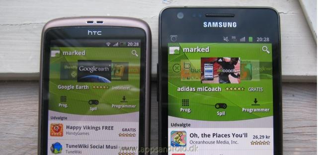 Android market web og mobil p smartphones