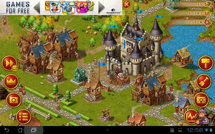 Townsmen-Android-spillet