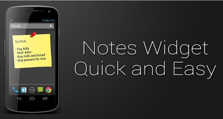 Notes-widgets