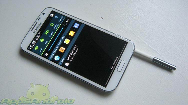 Samsung Galaxy Note 2 slot til stylus