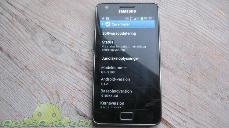 SGS2 Android jelly bean