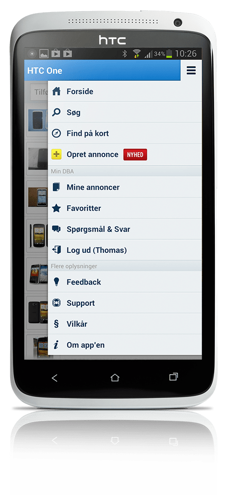 DBA Android NewMenu