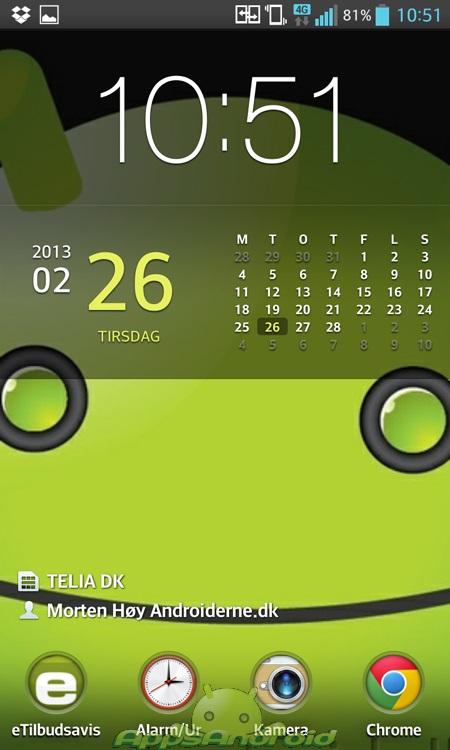 LG Optimus G lockscreen