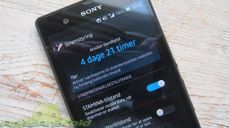 Sony Xperia Z STAMINA tilstand guide