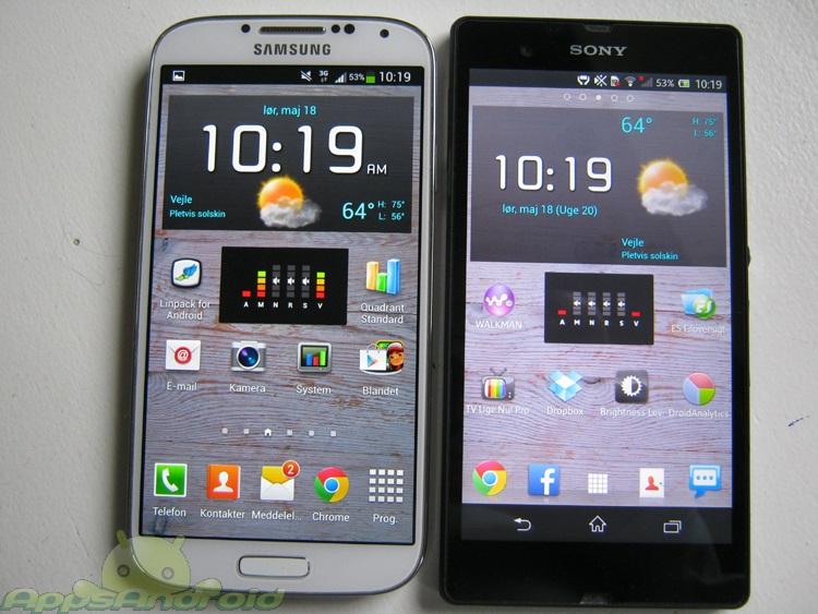 Samsung Galaxy S 4 vs Sony Xperia Z 1