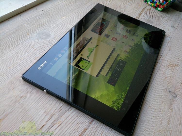 Sony Xperia Tablet Z test sideways