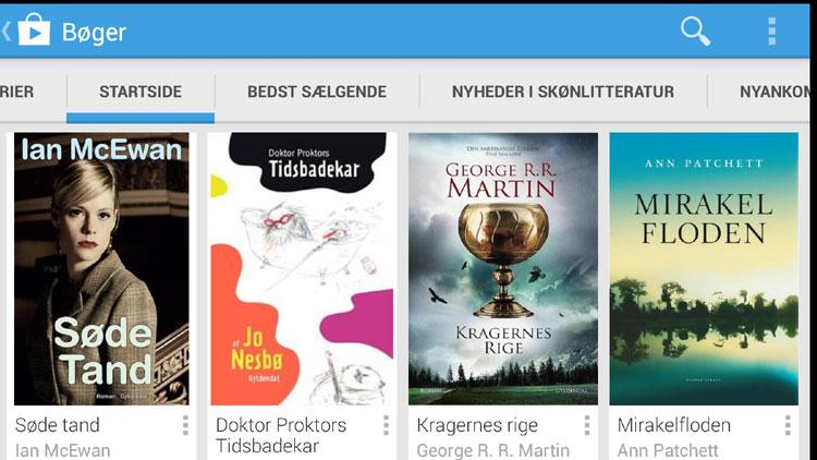 Bøger på Google Play i Danmark