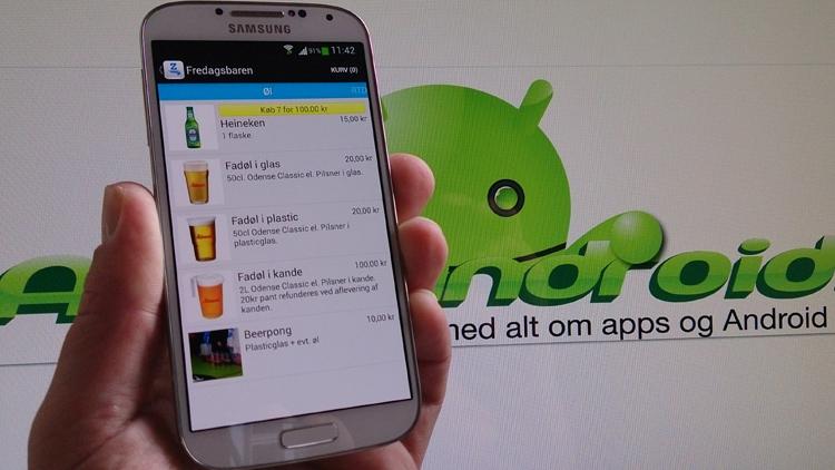 Zerved Android app til betaling