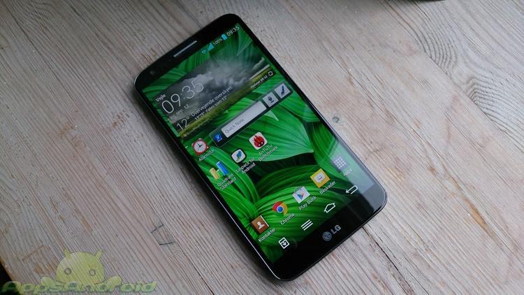 LG G2 on front