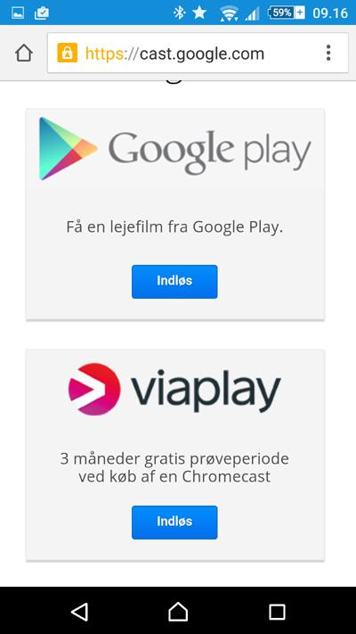 Få GRATIS og med Chromecast 3 måneder